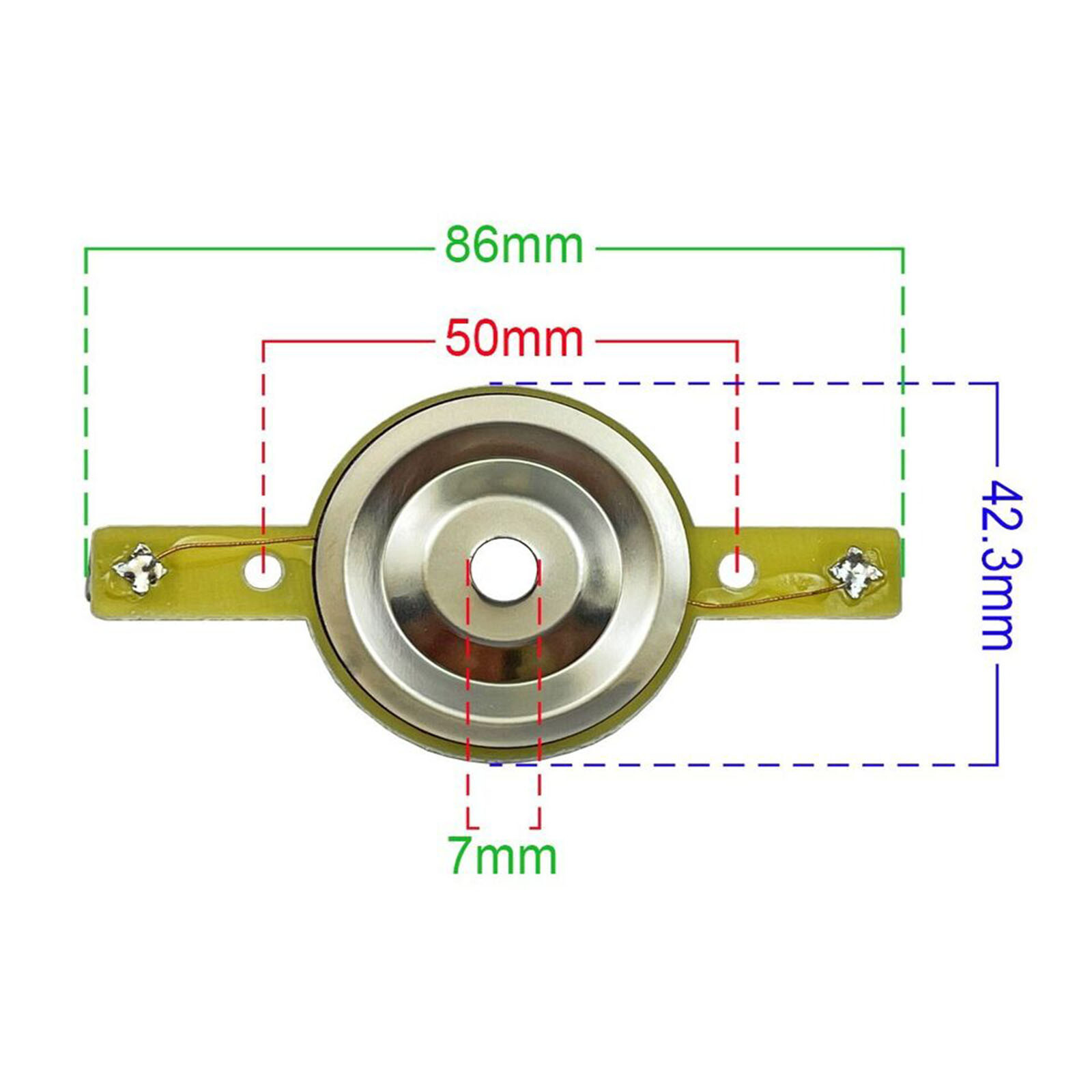 2 PCS Titanium Diaphragm For PRV Audio RPTW350Ti TW350Ti New