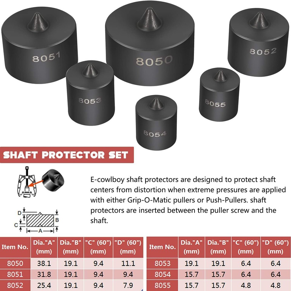 7393 Gear and Pulley Puller &522 Large Gear Pulley Puller &8056 Shaft
