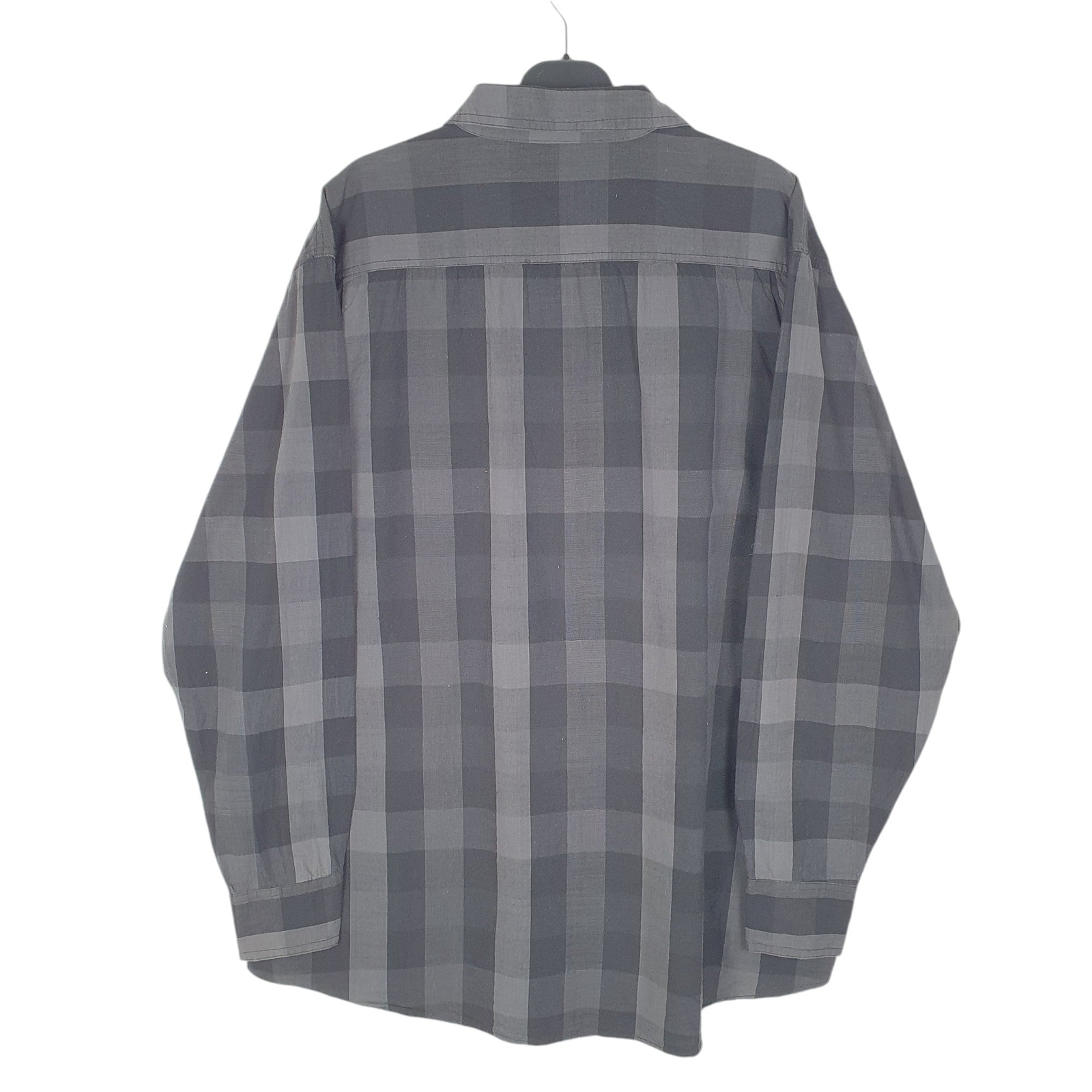 LEE Grey Check Shirt Long Sleeve Casual Cotton Mens XXL image 3