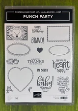 PUNCH PARTY Stamp Set Stampin Up Baby Feel Better Bravo Birthday