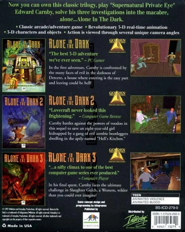 Alone in the Dark The Trilogy The New Nightmare + BloodRayne 1 and 2 PC Game - Image 2 of 4