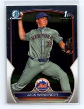 2023 Bowman Draft Jack Wenninger #BDC-68 Chrome New York Mets