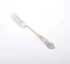 Wallace Sterling Flatware, Rose Point, Dinner Fork, 7 inches