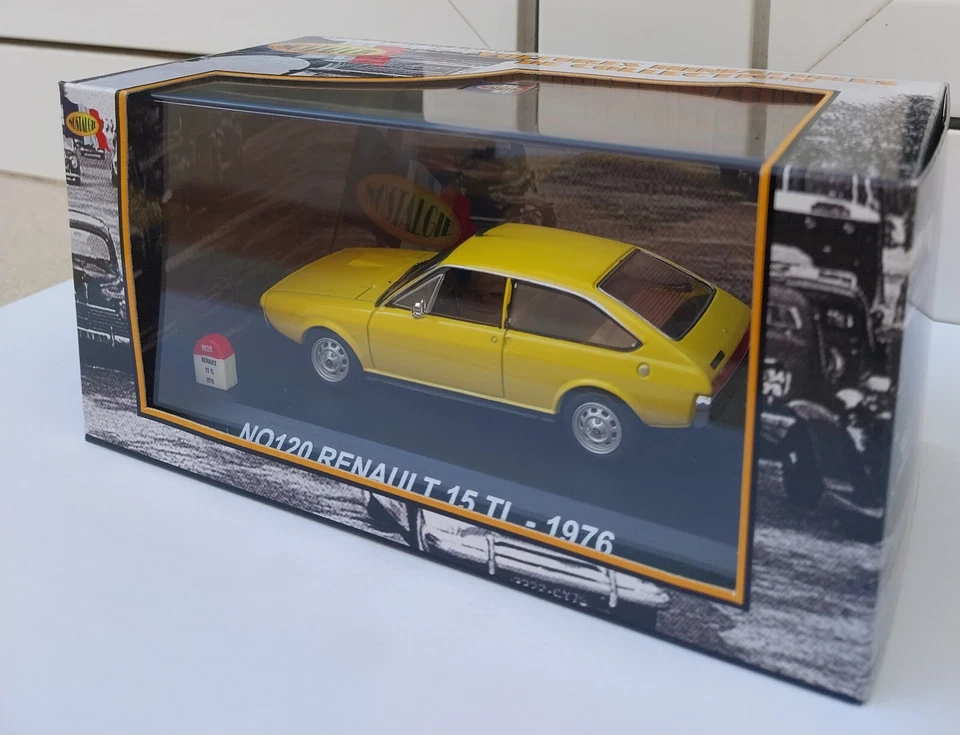 Renault 15 TL Phase II 1976 yellow Nostalgie 120 MIB 1:43 n 5 8 10 12 17 alpine - Immagine 3 di 4