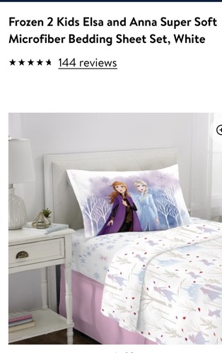 Disney Frozen II Twin Sheet Set Super Soft 3 Piece Set True to Myself NWT