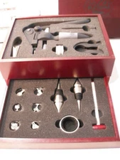 La Vigna - Cork Remover & wine accessories SET in wood box - Model 711