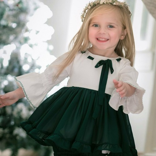 Girls WDW Well Dressed Wolf Green Garland Dress Size 12 NWT - Picture 4 of 9