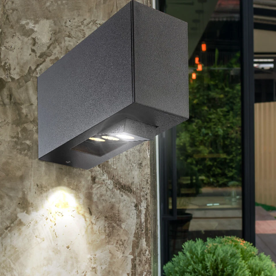 Wandleuchte Wandlampe Außenleuchte Hauswand Wetterfest beweglich Terrasse LED - Bild 3 von 4