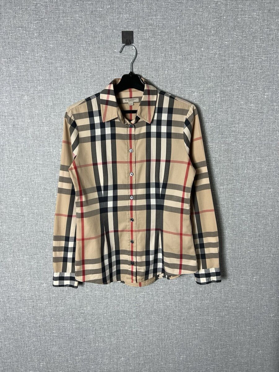 Burberry Brit Nova Check All Over Printed Women's Button Up Burberry Brit Nova Check All Over Printed Women's Button Up