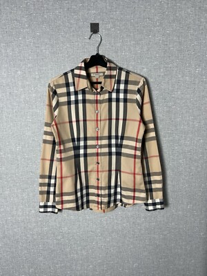 Burberry Brit Nova Check All Over Printed Women's Button Up Burberry Brit Nova Check All Over Printed Women's Button Up