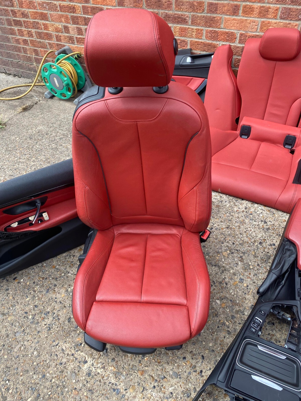 BMW 4 SERIES F32 COUPE COMPLETE M SPORT HEATED RED INTERIOR SEATS SET