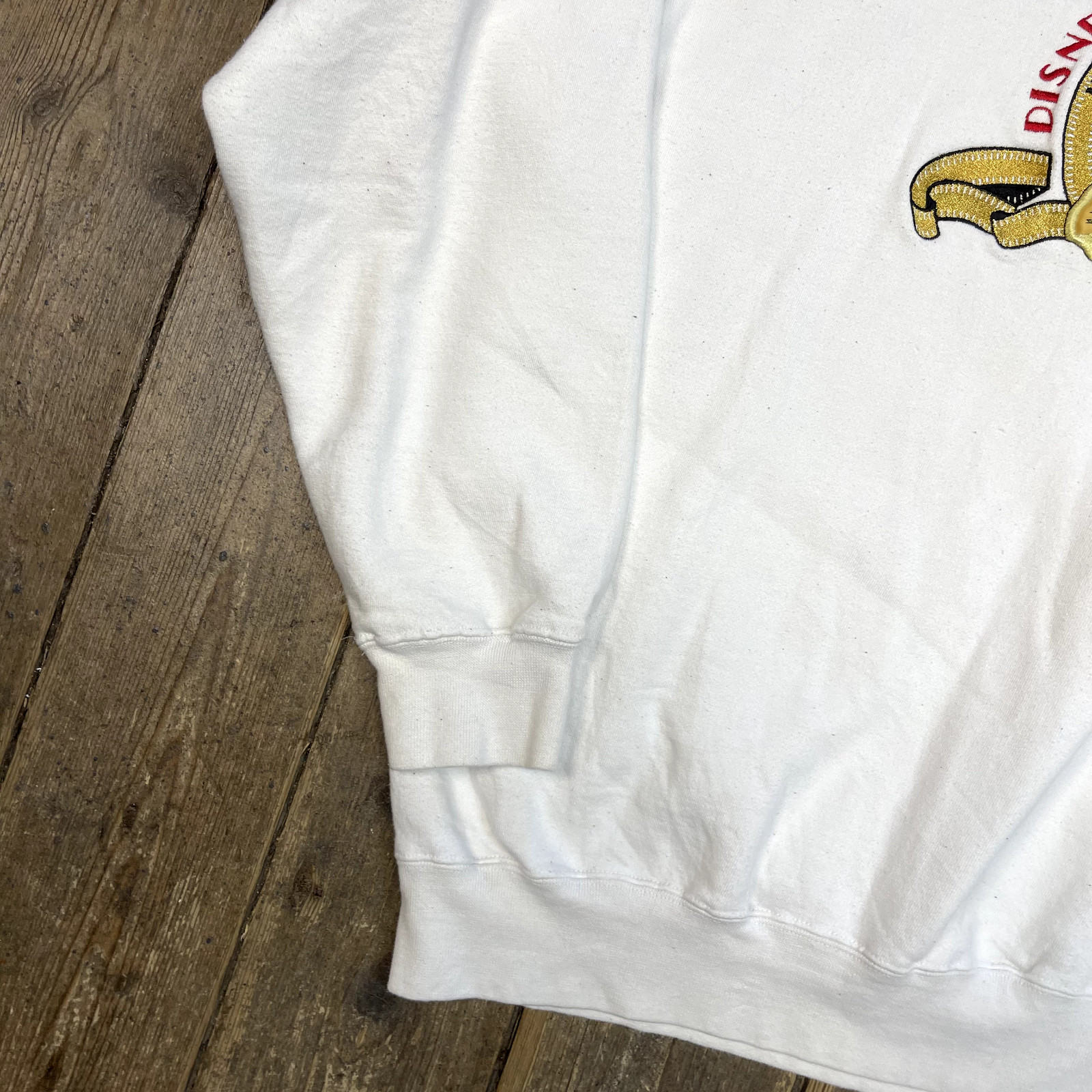 Disney Sweatshirt Mens Y2K Mickey Mouse Graphic Heavyweight Jumper, White, XL image 6