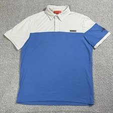 Redvanly Polo Shirt Mens Blue Medium Golf Performance Stretch Blacksheep Logo