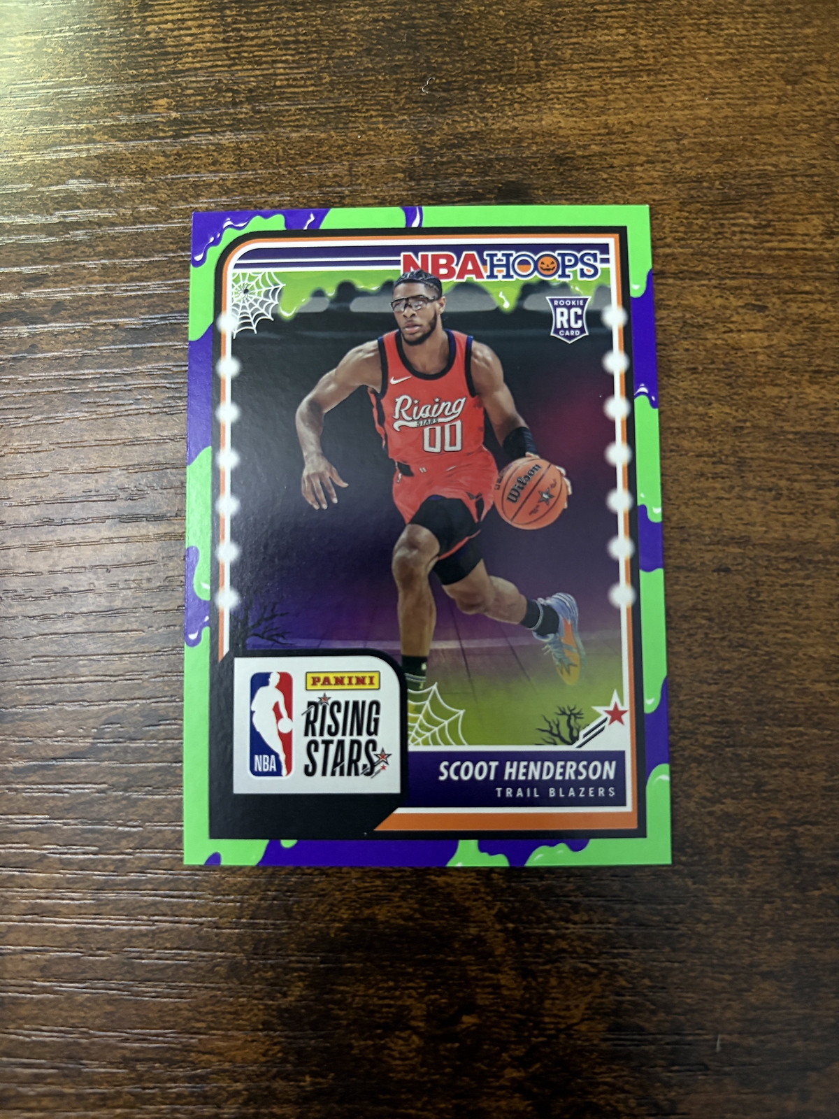 2023-24 Hoops Haunted Hoops #280 Scoot Henderson Slime Portland Trail Blazers