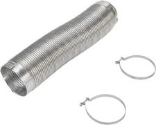 NEW WHIRLPOOL FSP 5FT. Dryer Aluminum Flexible Duct w/ Clamps 4396727RP