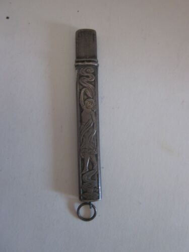 Vintage sterling silver pendant pencil Genie in an