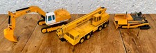 NZG 1:50 Demag Baufahrzeuge m. H55 Bagger, HC120 Mobilkran + DF 120 C / Sammlung