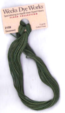 Weeks Dye Works Floss Collection 2159 SEAWEED GRN 5 yds Cross Stitch Needlepoint