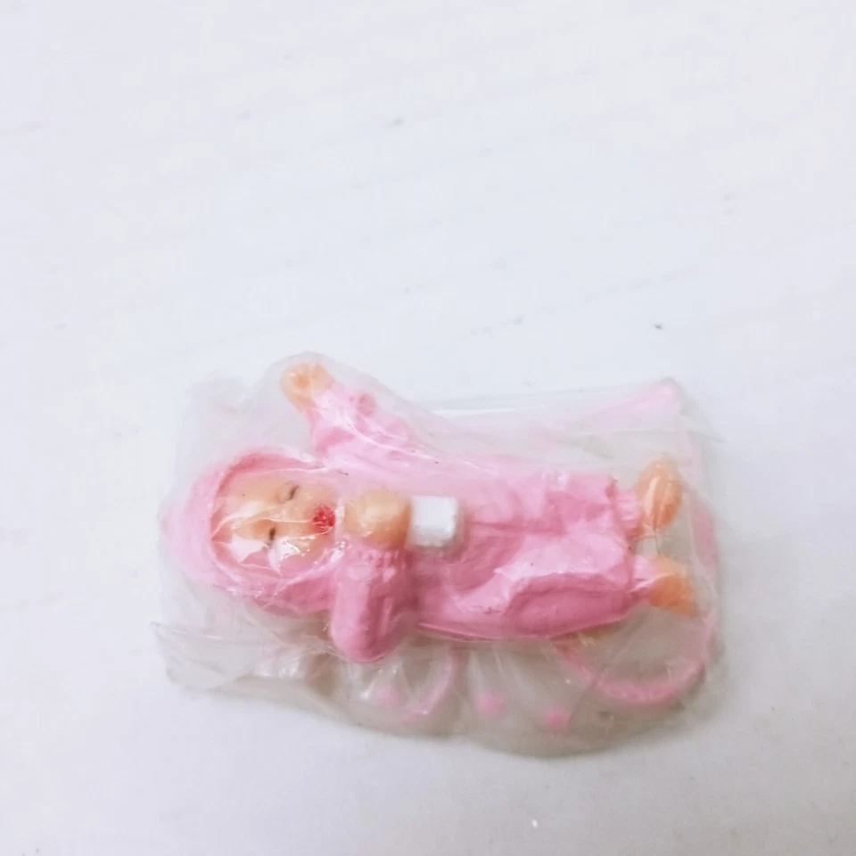 Lote De 20 Decoraciones De Cupcakes Vintage Baby Shower Pastel Toppers Rosa Plástico Niña Foto 4 de 4