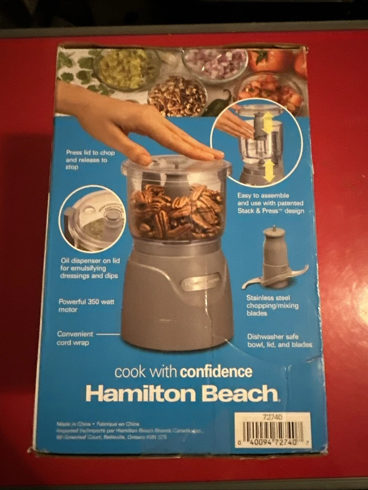 Hamilton Beach 72850 Stack & Press™ 3 Cup Chopper - Image 4 of 4
