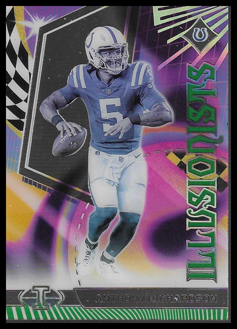 2023 Panini Illusions #10 Anthony Richardson Illusionists Emerald