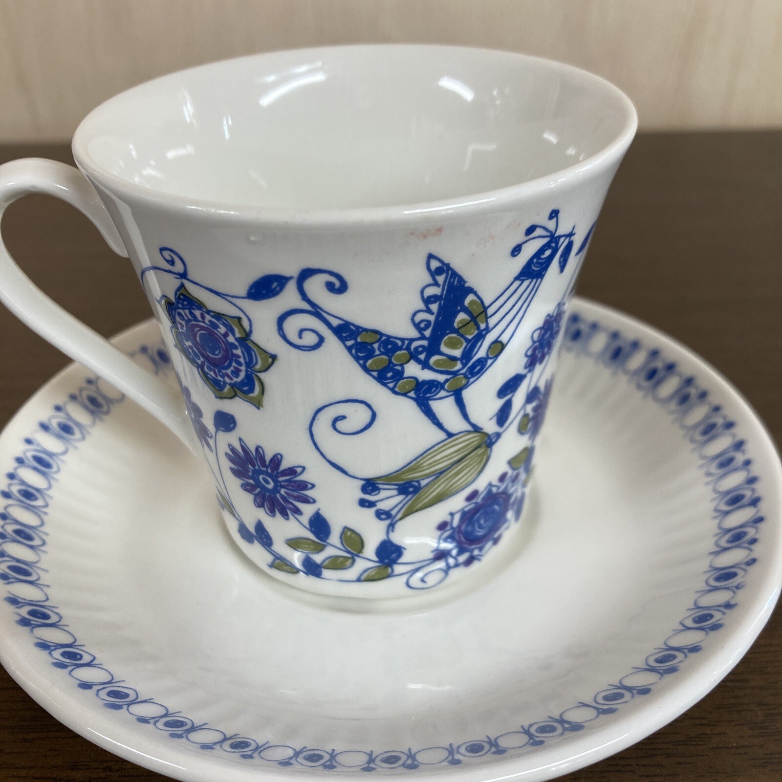 MID CENTURY Figgjo Flint Norway Turi Design Lotte CUP AND SAUCER SET