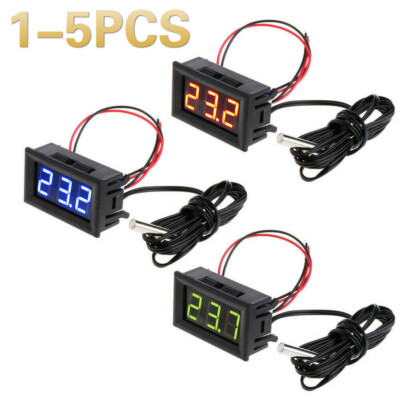 -50 -110  Thermometer 5V-12V Digital LED Temperatur Anzeige Temperaturanzeige KG