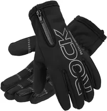 ROCKBROS Mens Waterproof Winter Warm Ski Mittens Thermal Shock-Absorbing Gloves