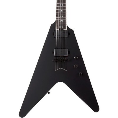Schecter Guitar Research V1 SLS Elite ''Evil Twin'' Electric Guitar Satin Black