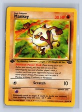1995 mankey pokemon card Mankey [1st Edition] #55 Prices | Pokemon Jungle