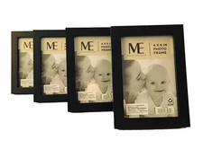 Lot of 4 Modern Expressions/Complete Home 4x6in Black Gallery Frame Brand New!