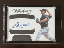 2017 Panini Flawless Memorable Marks Corey Kluber #MM-CK Black /1 (AU)