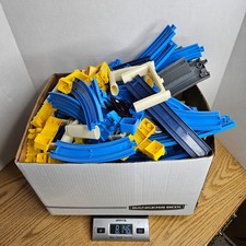 Lot of 50 TOMY Thomas Train Track Trackmaster Blue Plastic 1992 Curve straight