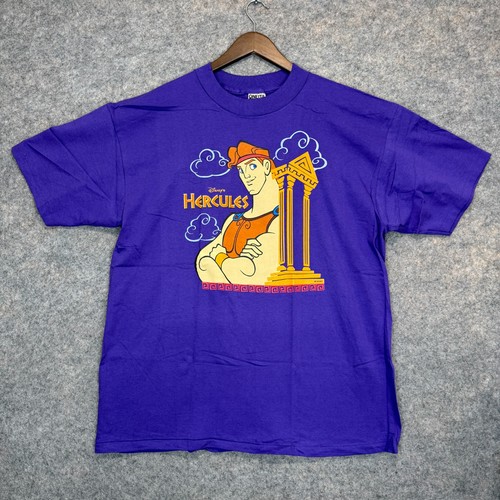 Vintage Disney Hercules Movie T Shirt XL Deadstock Promo Single Stich 90s USA