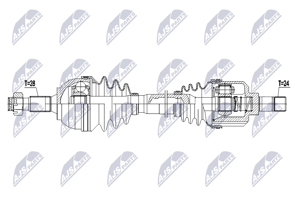 N.T.Y. NPW-CT-144.NTY Drive Shaft for CITROËN,PEUGEOT - Image 5