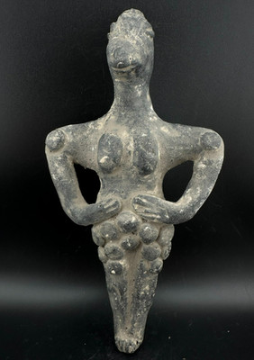 Goddess throne terracotta sculpture mother goddess Neolithic & Paleolithic