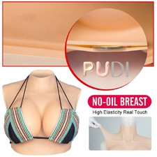 C-G Cup Realistic Fake Boobs For Crossdresser Silicone Breast Forms Breast Plate