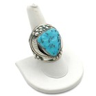 Southwest Signed Sterling Silver Turquoise Size 4.5-9.25 Rings Lot of 5 #S5343-3 — photo 2
