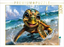 CALVENDO Puzzle Wellenreiter in Miniatur 1000 Teile Lege-Gr e 64 48 cm Foto
