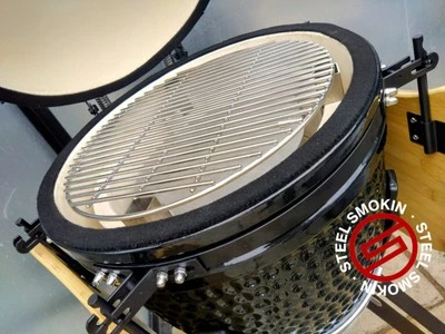 STEEL 🔥 SMOKIN Aldi Neueste 2025 Midi Kamado Klappbarer Hitzeabweiser + Grillerhöhung Niedrig & Langsam 🔥.