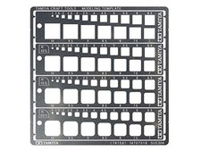 Tamiya No.156 Modeling Template Square 1-10mm for Plastic Models P/N: 74156 