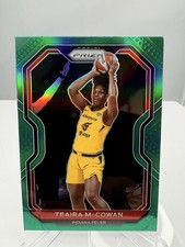 Teaira McCowan 2021 Panini Prizm WNBA Prizms Green Indiana Fever #57 (Damaged)