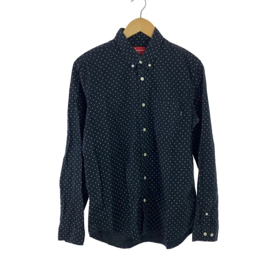 Supreme Polka Dot Long Sleeve Casual Button-Down Shirts for Men