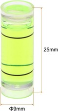 3 pcs Small Cylindrical Bubble Level Vials 9x25mm Levels Measuring Tools