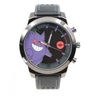 Pokemon Gengar Analog Watch with Faux Leather Band Black