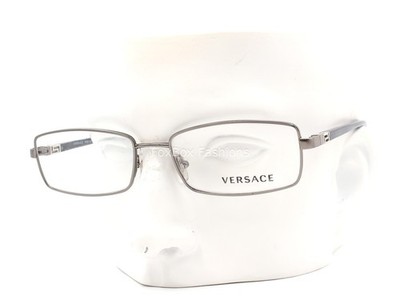 Versace Eyeglasses Glasses MOD 1204 1001 Gunmetal Dark Silver Blue 54mm No Case