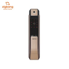 Samsung Zigbang SHP-P71 Fingerprint Push Pull Digital Smart Door Lock Gold