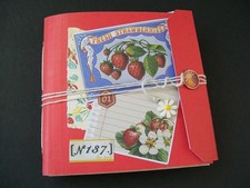 Handmade Small Blank Red Junk Journal Art Mixed Media Glue Collage Book