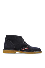 DSQUARED2 Navy Blue Suede Ankle Boots New & A...