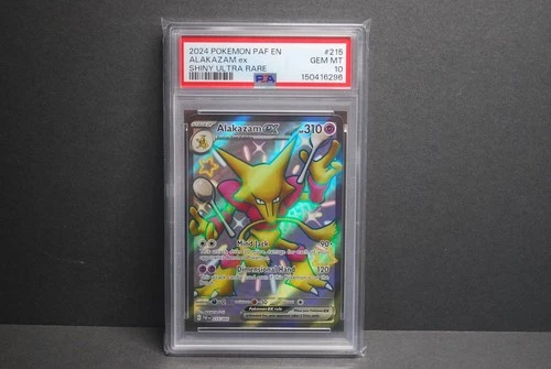PSA 10 Gem Mint Alakazam Ex #215/091 Paldean Fates 2024